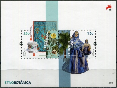 Португалия. 2023. Этноботаника в Португалии (Почтовый блок. MNH OG)