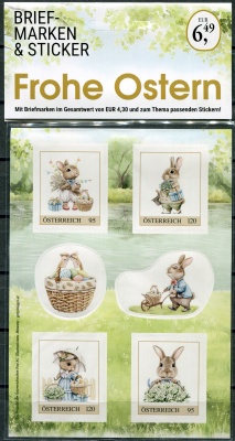 Австрия. 2024. Счастливой Пасхи! (Малый лист. MNH OG)