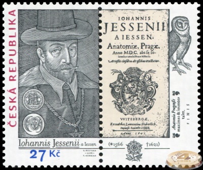 Чехия. 2016. 450 лет со дня рождения Яна Ессениуса (Почтовая марка. MNH OG)
