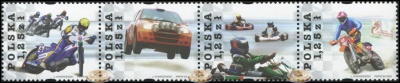 Польша. 2004. Мото- и автоспорт (Сцепка. MNH OG)