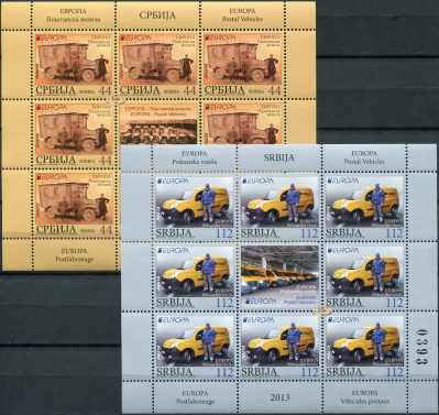 Сербия. 2013. Почтовый транспорт (СерияМ. MNH OG)