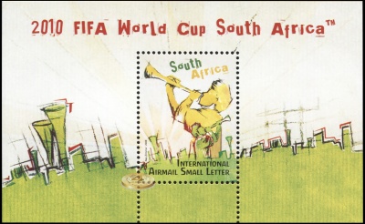 Южная Африка. 2009. Чемпионат мира по футболу. Южная Африка 2010 (Блок. MNH OG)