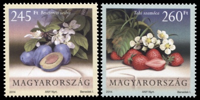 Венгрия. 2014. Ягоды (Серия Почтовых марок. MNH OG)