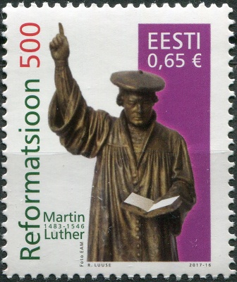 Эстония. 2017. 500-летие Реформации (Почтовая марка. MNH OG)