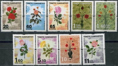 Турция. 2016. Розы (Серия Почтовых марок. MNH OG)