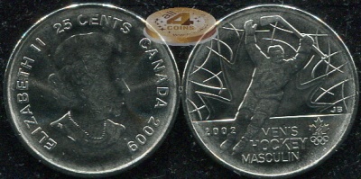Канада. 25 центов. 2009 (Unc)