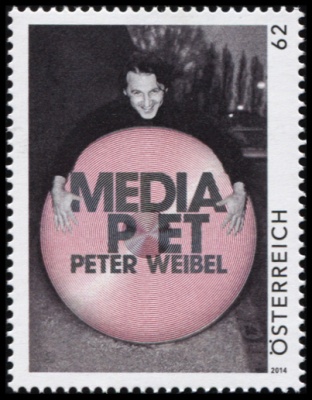 Австрия. 2014. Media Pet. Петер Вибель (Почтовая марка. MNH OG)