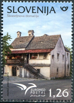 Словения. 2018. Дома Средиземноморья (Почтовая марка. MNH OG)