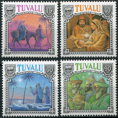 Тувалу. 1990. Рождество (Серия. MNH OG)