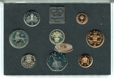 Великобритания. Официальный набор (Proof. 8 монет) 1984