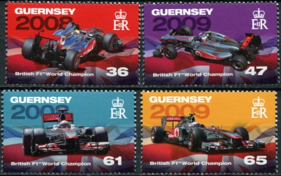 Гернси. 2011. Британские чемпионы мира F1 (Серия. MNH OG)
