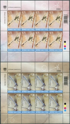 Кипр. 2023. Стрекозы (Серия Малых листов. MNH OG)