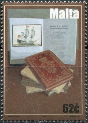 Мальта. 2004. Первая публикация поэмы на мальтийском языке - "Турецкая каравелла" (Марка. MNH OG)