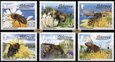 Олдерни. 2009. Пчелы (Серия. MNH OG)