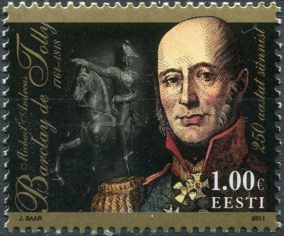 Эстония. 2011. 250-летие со дня рождения Михаила Андреаса Барклая де Толли (Почтовая марка. MNH OG)