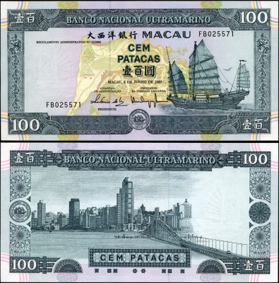Макао. 100 патак (Unc) 2003