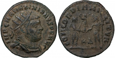 Римская империя. Максимиан Геркулий. Æ 3. VF бронза. 285-308