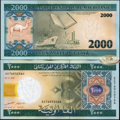 Мавритания. 2000 угий (Unc) 2006