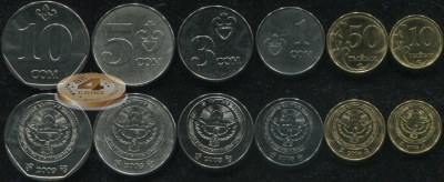 Киргизия. Набор №2 (6 монет) 2008-09