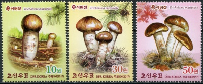 КНДР. 2017. Грибы Мацутакэ (Серия. MNH OG)
