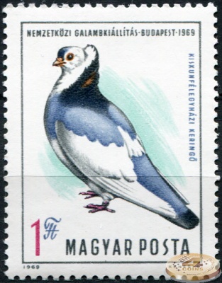 Венгрия. 1969. Международная Выставка Голубей (Почтовая марка. MNH OG)
