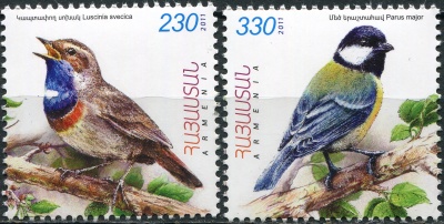 Армения. 2011. Животный мир Армении. Птицы (Серия Почтовых марок. MNH OG)