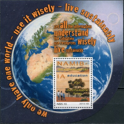 Намибия. 2013. Экологическое образование (Блок. MNH OG)