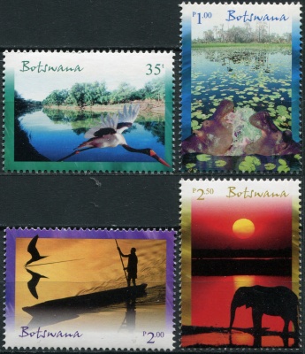 Ботсвана. 2000. Речные ландшафты (Серия. MNH OG)