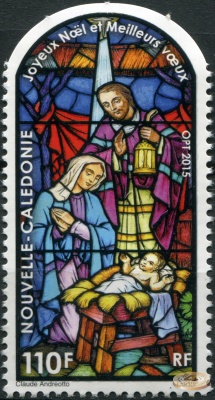Новая Каледония. 2015. Рождество и Новый год (Почтовая марка. MNH OG)