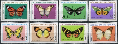 Вьетнам. 1976. Бабочки (Серия. MNH OG)
