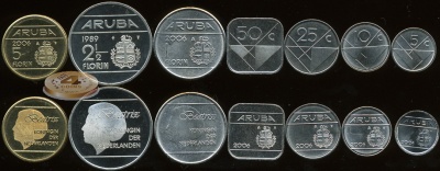 Аруба. Набор №1 (7 монет) 1986-2012