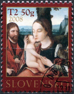 Словакия. 2008. Рождество (Почтовая марка. CTO Гашеная)