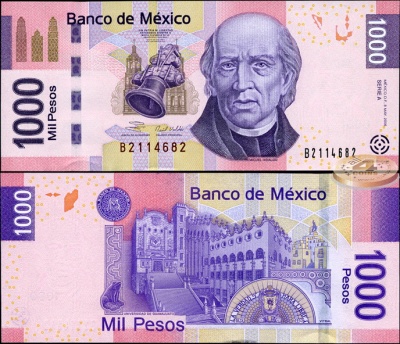 Мексика. 1000 песо (Unc) 2006