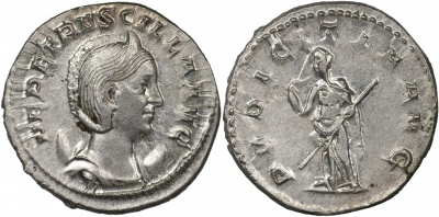 Римская империя. Геренния Этрусцилла. Антониниан. aUnc/XF серебро. 249-251 Рим