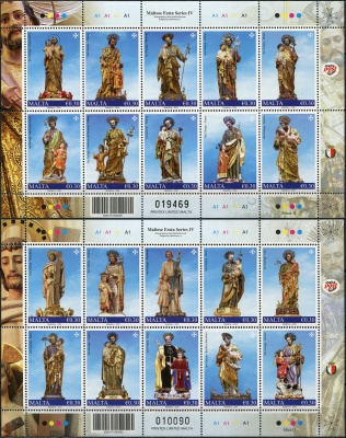 Мальта. 2020. Мальтийские фестивали (IV) (Серия Малых листов. MNH OG)