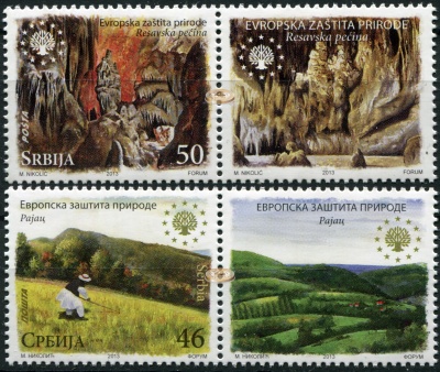 Сербия. 2013. Европейская программа защиты природы (Серия. MNH OG)