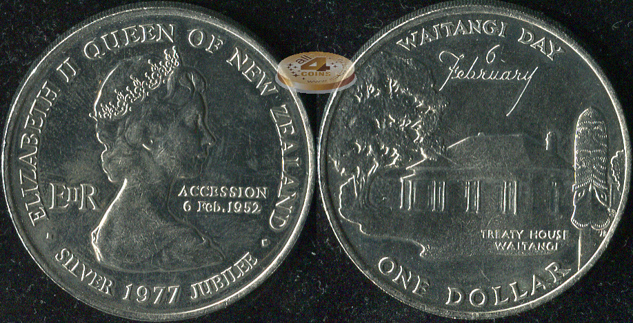Новая Зеландия. 1 доллар. 1977 (Unc)