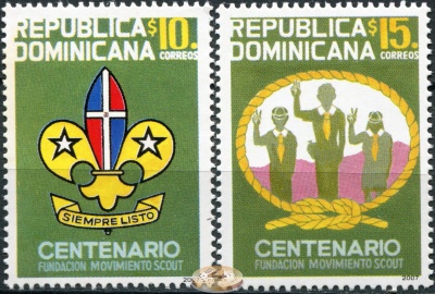 Доминиканская республика. 2007. 100 лет Скаутскому движению  (Серия. MNH OG)
