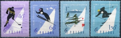 Польша. 1961. Первая зимняя спартакиада дружественных армий (Серия. MNH OG)