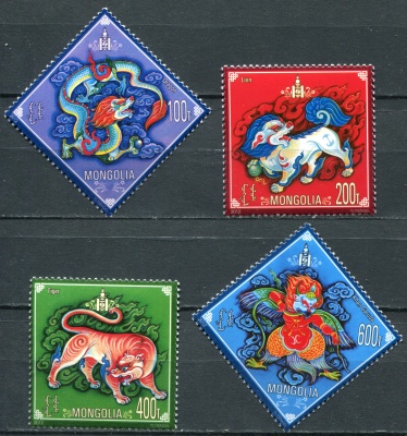 Монголия. 2012. Мифические животные (Серия. MNH OG)