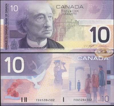 Канада. 10 долларов (Unc) 2001
