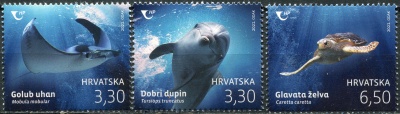 Хорватия. 2021. Морская жизнь (Серия Почтовых марок. MNH OG)