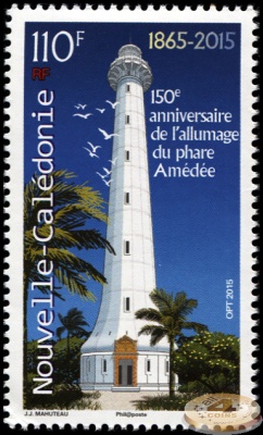 Новая Каледония. 2015. 150 лет маяку Amédée (Почтовая марка. MNH OG)