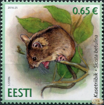 Эстония. 2016. Лесная мышовка (Почтовая марка. MNH OG)