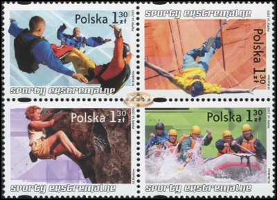 Польша. 2005. Экстремальные виды спорта (Квартблок. MNH OG)