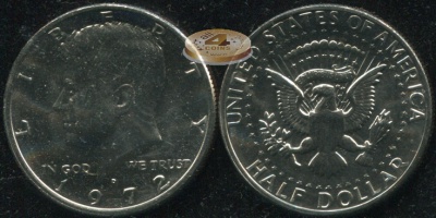 США. 1/2 доллара. 1972.D (Unc)