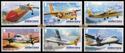 Олдерни. 2008. 40 лет авиакомпании Aurigny (Серия. MNH OG)