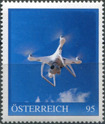 Австрия. 2023. Технология. Беспилотник (Почтовая марка. MNH OG)