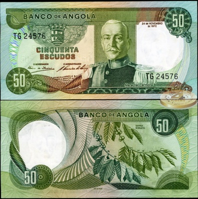 Ангола. 50 эскудо (Unc) 1972