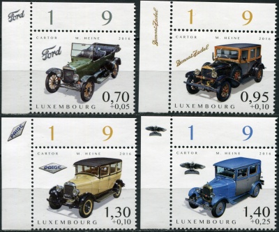Люксембург. 2016. Старинные автомобили (III) (Серия. MNH OG)